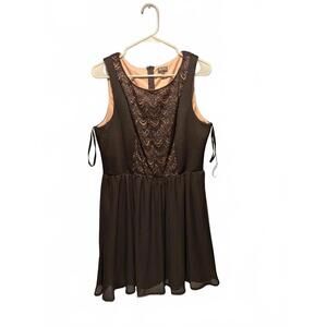 Lily Rose black, chiffon high-low, special occasion dress.  Size 13